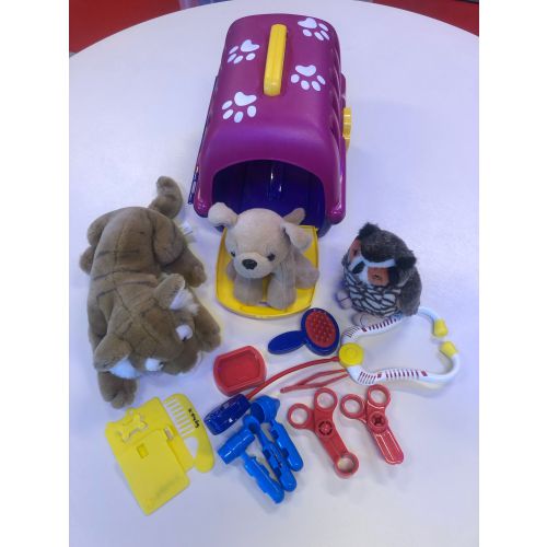 Dierenarts-set incl. reiskennel + beestjes Dierenarts-set incl. reiskennel + beestjes