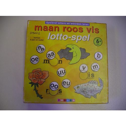 Maan, roos, vis, lotto spel