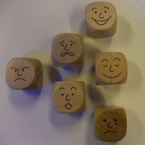 Emotie-dobbelstenen Emotie-dobbelstenen