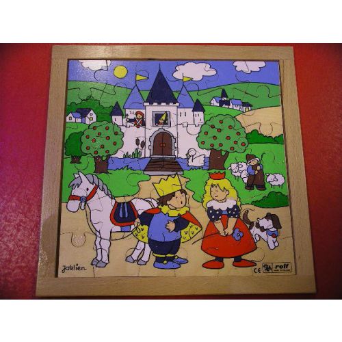 Puzzel prins en prinses op het paard Puzzel prins en prinses op het paard