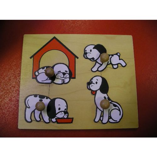 Puzzel honden familie