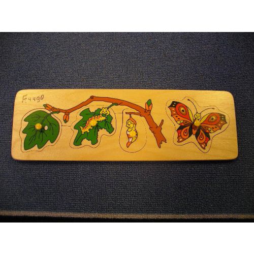 Inlegpuzzel 'Rups naar vlinder' Inlegpuzzel 'Rups naar vlinder'