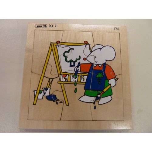 Puzzel muis schilderen Puzzel muis schilderen