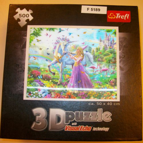 3-D puzzel 'Eenhoorn & Prinses'
