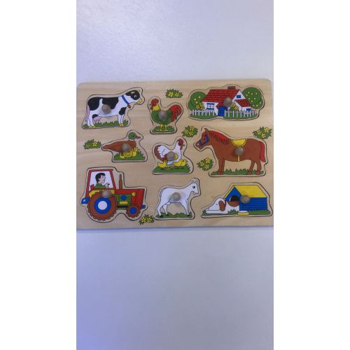 Boerderijpuzzel (hout, 9 st.) Boerderijpuzzel (hout, 9 st.)