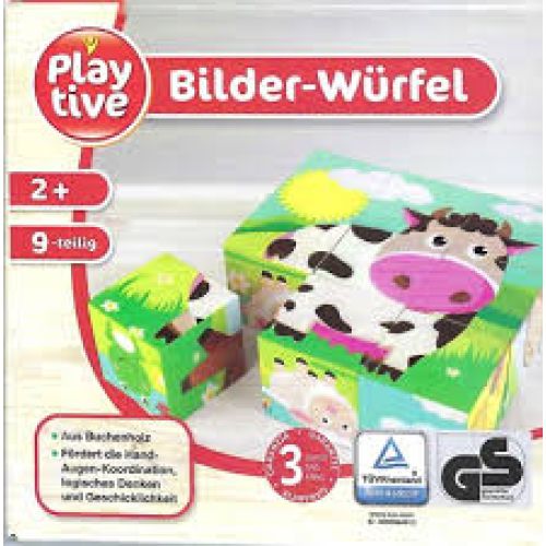 Kubus puzzel 'Boerderij' (2+)